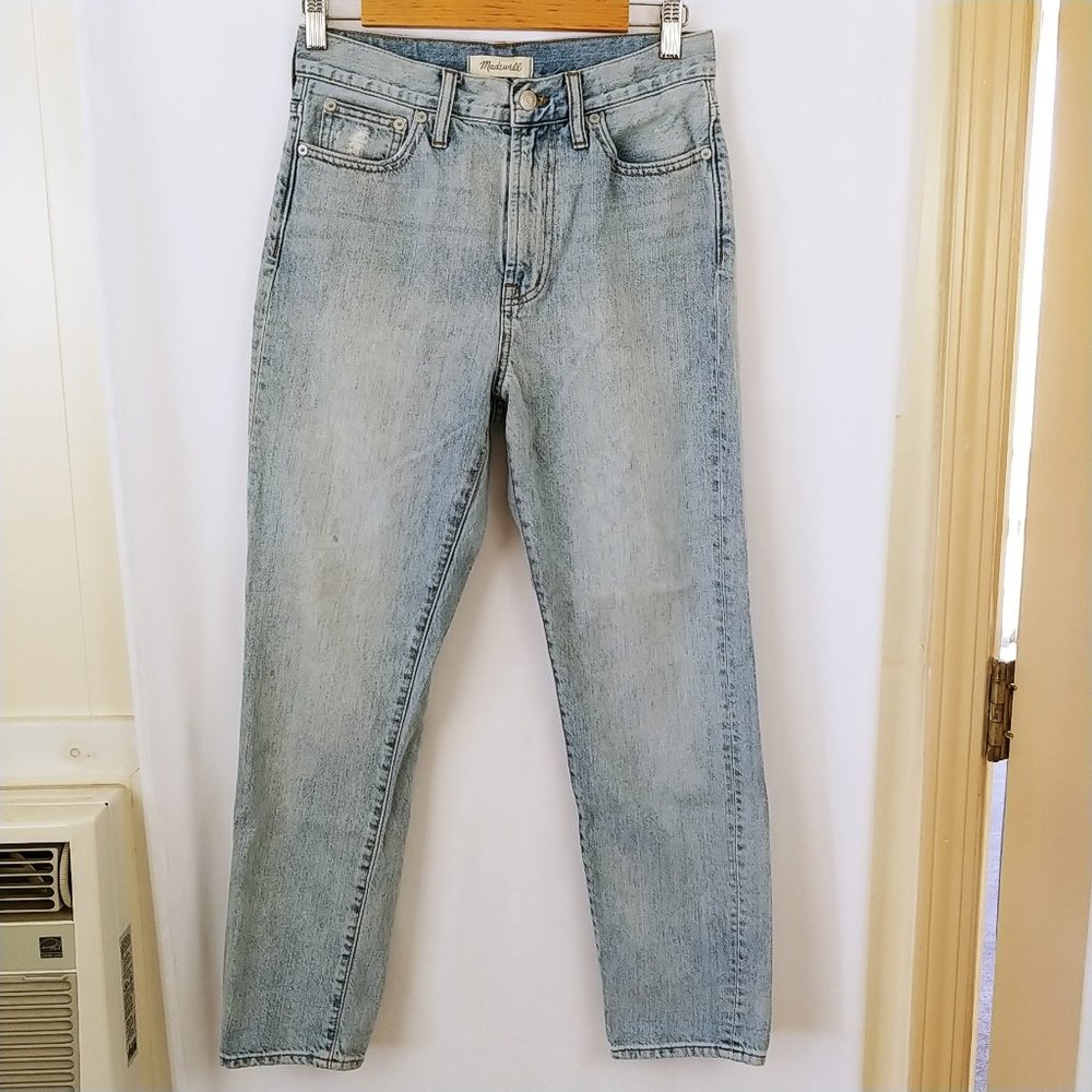 Madewell The Perfect Vintage Jean Sz 27 HR Light Wash Denim Pants 28" SP20